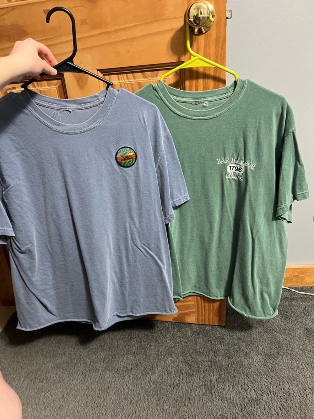 Comfort Colors Blue and Green Tshirts